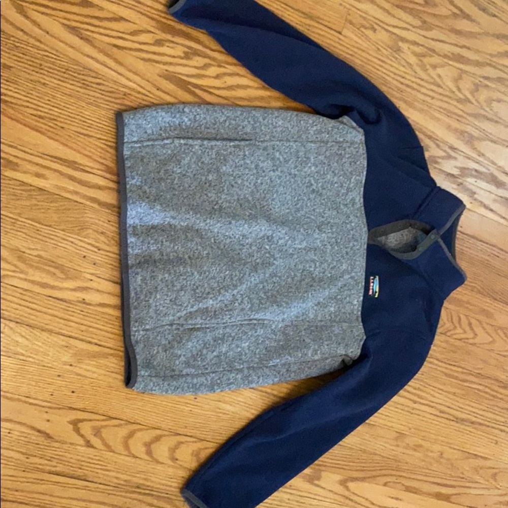 LL Bean Sweater Fleece Colorblock